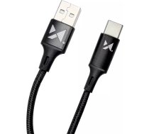 Wozinsky cable USB - USB Type C 2.4A 1m black (WUC-C1B)WUC-C1B