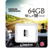 Kingston memory card 64GB microSDXC Endurance cl. 10 UHS-I 95 MB/sAKKSGKAPKIN00040