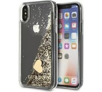 Guess Etui Guess GUOHCPXGLHFLGO do Apple iPhone X/Xs gold/złoty hard case Glitter CharmsGUE002074-0