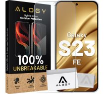 Alogy Hybrid Glass for Samsung Galaxy S23 FE for Alogy Flexi Glass 9H Case Friendly Flat Screen Protector