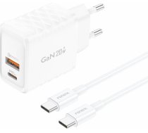 Foneng EU56 1xUSB-A, 1xUSB-C, 20W Power Charger (White) + USB-C cableEU56 TYPE-C TO TYPE-