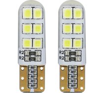 Amio LED STANDARD T10 W5W 12xSMD 2835 12V Silca01095