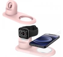 Alogy Charger Holder for MagSafe 2in1 Alogy Stand for Apple Watch/ iPhone 12 13 Pink11394X7