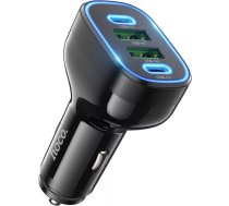 Hoco Car Charger 2 x USB A 2 x Type C PD QC 72W NZ11 Black