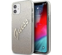 Guess GUHCP12SPCUGLSGO iPhone 12 mini 5.4" gold/gold hardcase Glitter Gradient Script3700740494738