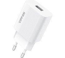 Vipfan Wall charger VFAN E01, 1x USB, 2.4A (white)E01