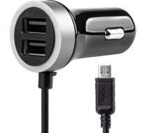 Amio Car charger PCH PRO-01 microUSB+2xUSB 2.4A 12/24V02056