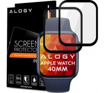 Alogy 2x Alogy 3D Flexible Glass for Apple Watch 4/5/6/SE 40mm Black9316X1