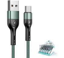 4Kom.pl USAMS Braided Cable U55 2A USB-C 1pc for set U55 greenSJ449USBSG02