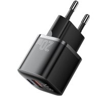 Essager Charger USB-C+USB-A 20W Essager GaN (black)ECTAC-HMB01-P