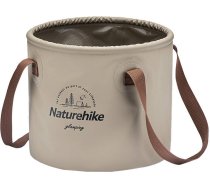 Naturehike 10L round collapsible bucket NH20SJ040 light brownNH20SJ040