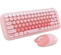 Mofii Candy New 2.4G Wireless Keyboard + Mouse Set (Pink)CANDY NEW SMK632M3AG