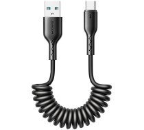 Joyroom Fast Charging cable for car Joyroom USB-A to Type-C Easy-Travel Series 3A 1.5m, coiled (black)SA38-AC3 1.5M BL