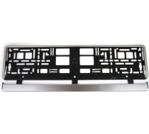 Utal License Plate Frame - silver brush01646