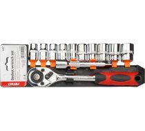 Amio Metric Ratchet Wrench Socket Repair Tool Set 11pcs (1/2" 10-24mm)02412