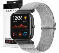 Alogy Flexible Strap Universal Nylon Alogy Nylon Smartwatch Band 22mm Grey15340X23