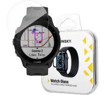 Wozinsky Full Glue Tempered Glass Tempered Glass For Garmin Forerunner 955 9H Full Screen Full Cover With Black Frame9145576274507