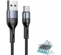 4Kom.pl USAMS Braided Cable U55 2A USB-C 1pc for set U55 blackSJ449ZJ01