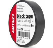 Amio Black tape 19mm x 9m (12 pcs)01429