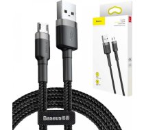 Baseus 50cm Baseus Cafule USB to micro USB cable QC 3.0 2.4A Gray and blackC-CAMKLF-AG1