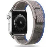 4Kom.pl Pasek do smartwatcha Nylon Band do Apple Watch 4 / 5 / 6 / 7 / 8 / SE (38 / 40 / 41 MM) GREY/BLUEC-9490713930779