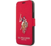 4Kom.pl US Polo Embroidery Collection book phone case iPhone 12 mini 5.4" red/edUSFLBKP12SPUGFLRE