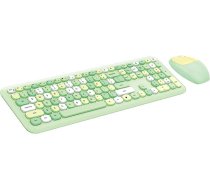 Mofii Wireless keyboard + mouse set MOFII 666 2.4G (Green)SMK-666395AG GREEN