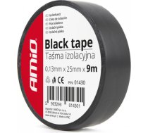 Amio Black tape 25mm x 9m (9 pcs)01430