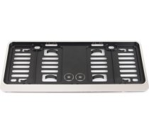 Utal License Plate Frame small - BLACK CHROME02109