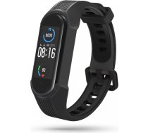 4Kom.pl Pasek Armour do Xiaomi Mi Smart Band 5 / 6 / 6 NFC BlackC-6216990211577