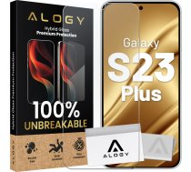 Alogy Hybrid Glass for Samsung Galaxy S23 Plus for Alogy Flexi Glass 9H Case Friendly Flat Screen Protector