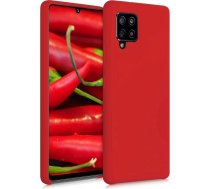 Hurtel Silicone Case Soft Flexible Rubber Cover for Samsung Galaxy A42 5G red9111201926462