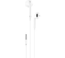 Foneng In-ear headphones, wired Foneng T34, mini jack 3.5mm, remote control (white)T34 WHITE