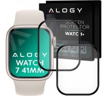 Alogy 2x Alogy 3D Flexible Glass for Apple Watch 7 41mm Black11133X1