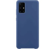 Hurtel Silicone Case Soft Flexible Rubber Cover for Samsung Galaxy S21 Ultra 5G dark blue9111201931497