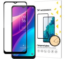 Wozinsky super durable Full Glue tempered glass full screen with frame Case Friendly TCL 30 SE black9145576260432