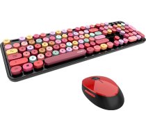 Mofii Wireless keyboard + mouse set MOFII Sweet 2.4G (black&red)SMK-623387AG BR