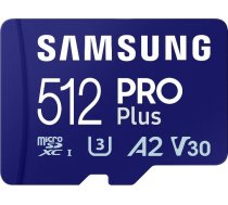 Samsung Memory card Samsung Pro PLUS microSDXC 512GB 180/130 MB/s UHS-I U3 (MB-MD512SA/EU)MB-MD512SA/EU