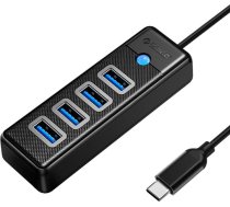 Orico HUB USB-C to 4x USB 3.0 5Gbps 0,15m BlackPW4U-C3-015-BK-EP-IP