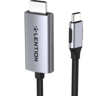 Lention CU707 USB-C to HDMI 2.0 cable, 4K60Hz, 1Gbps, 3m (gray)CB-CU707H-3MSC-GRY-