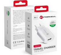 Forcell F-ENERGY TFK-TC-1099 travel charger USB A QC3.0 2,4A 18W white