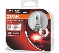 Osram Halogen Bulbs Osram H4 12V NIGHT BREAKER SILVER +100% /2 pcsO-64193NBS-HCB