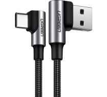 Ugreen Angled Cable USB - USB Type C Quick Charge 3.0 QC3.0 3 A 2 m Gray (US176 20857)20857-UGREEN