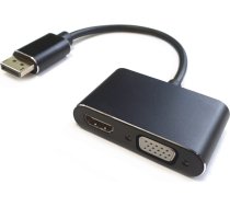 Roger DisplayPort uz HDMI + VGA Adapteris v1.4 / 4K@30HzRO-DP2VGA+HDMI-BK