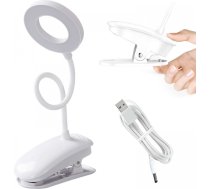 Alogy Desk lamp Alogy Desk LED Ring Lamp with a desk clip wireless flexible White