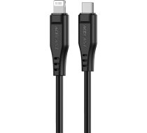 Acefast cable MFI USB Type C - Lightning 1.2m, 30W, 3A black (C3-01 black)6974316280804