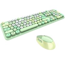 Mofii Wireless keyboard + mouse set MOFII Sweet 2.4G (green)SMK-623387AG GREEN