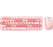 Mofii Wireless keyboard + mouse set MOFII Bean 2.4G (Pink)SMK-676367AG PINK