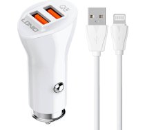 Ldnio C511Q 2USB Car charger + Lightning cableC511Q LIGHTNING