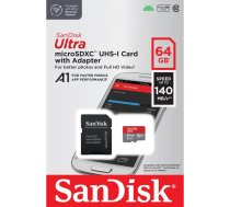 Sandisk memory card Ultra Android microSDXC 64GB 140MB/s A1 Cl.10 UHS-I + adapterAKKSGKARSAN00094